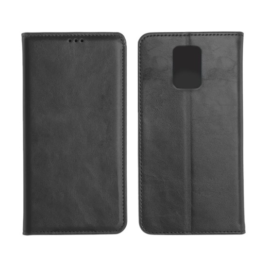 Leather Flip Cover with Internal Pocket For Xiaomi Mi 9s/Note 9 Pro Black